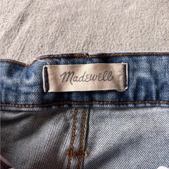 Madewell Women's Straight Leg Blue Jeans - Picture 2 of 3